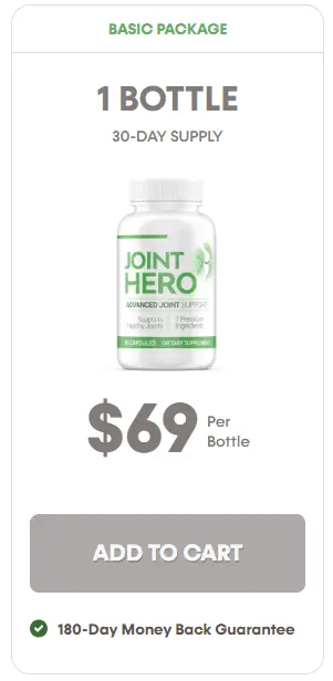 joint hero one bottle pricing